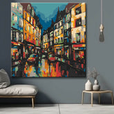 Nantes cityscape - painting by numbers